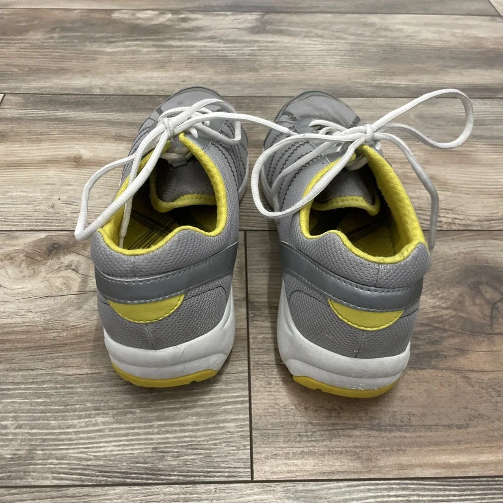 Vionic Alliance Grey Walking Shoes Womens 9.5 Wide Grey Yellow Sneakers